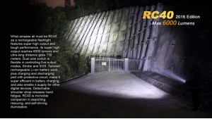 Fenix RC40 - 6000 Lumeni - 730 Metri - Editie 2016